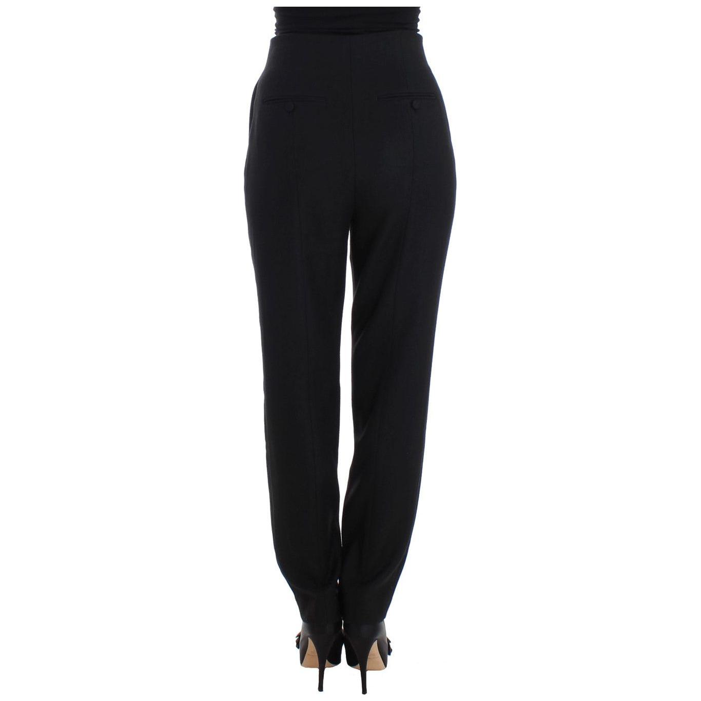 KAALE SUKTAE Elegant High-Waist Black Pants Jeans & Pants KAALE SUKTAE