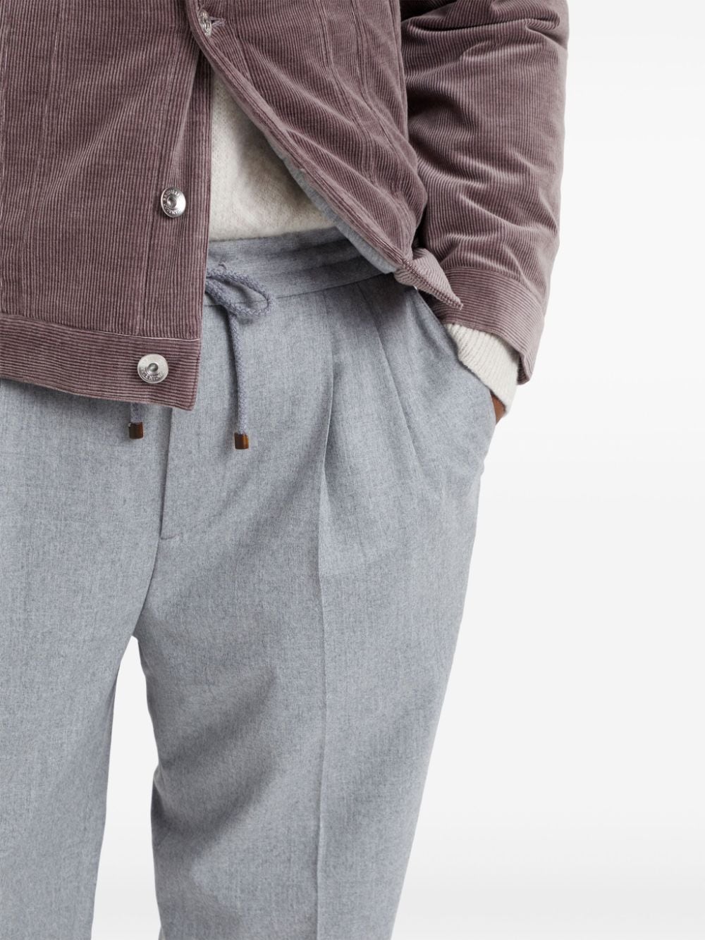 Brunello Cucinelli Trousers Light Grey Trousers Brunello Cucinelli