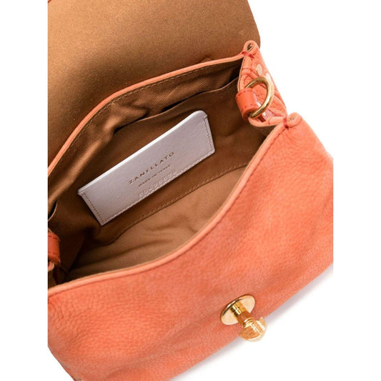 Zanellato  orange suede grained texture Handbag Handbag Zanellato