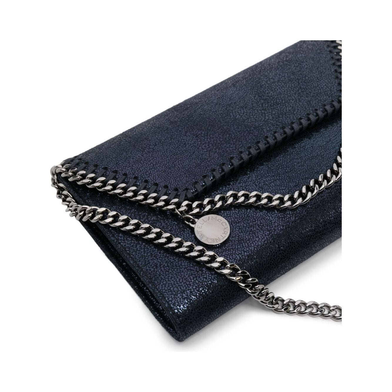 Stella McCartney navy blue faux suede foiled finish Crossbody Bag Shoulder Stella McCartney