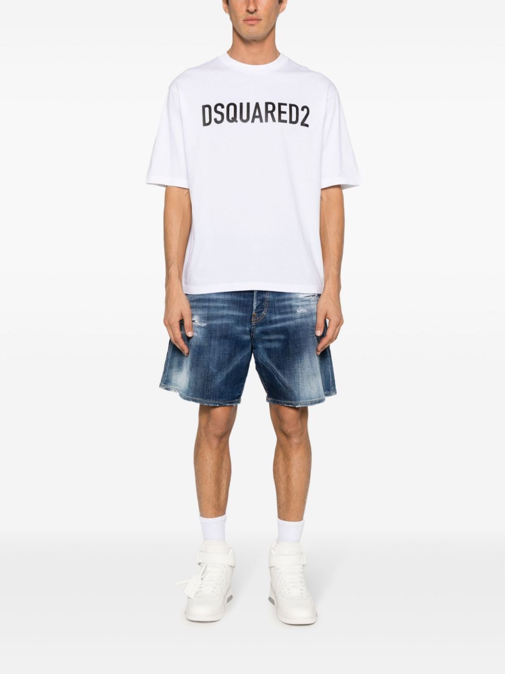 Dsquared2 T-shirts and Polos White Topwear Dsquared2