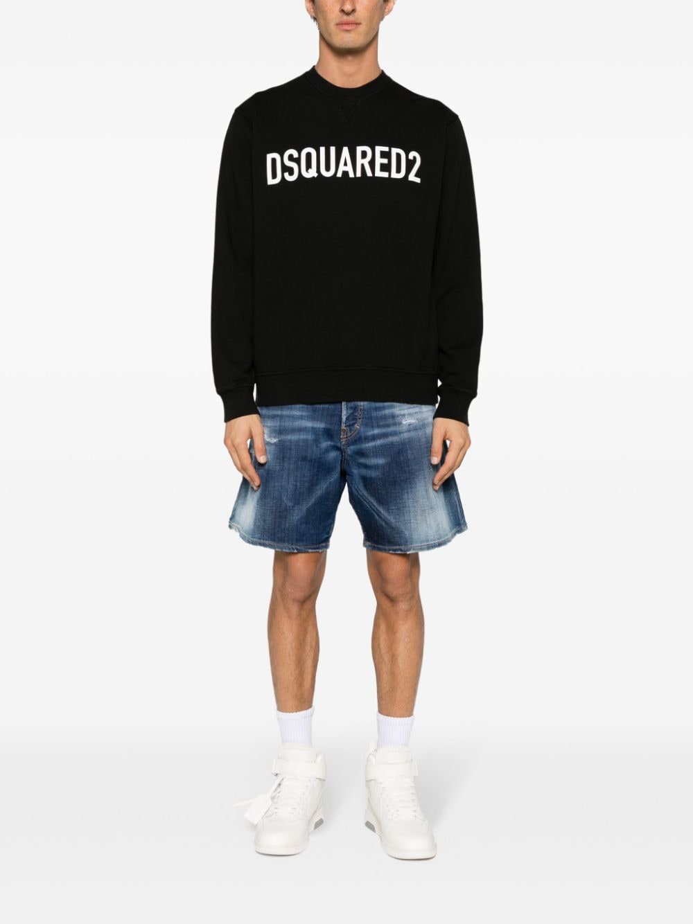 Dsquared2 Sweaters Black Topwear Dsquared2