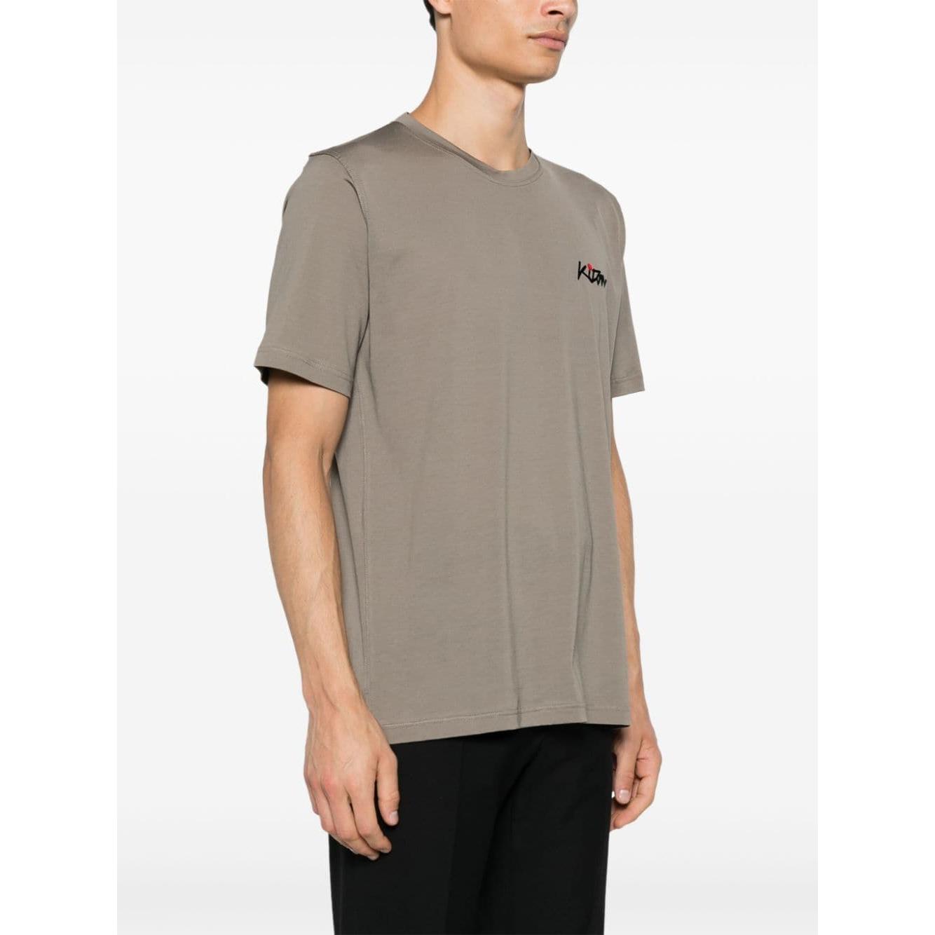 Kiton T-shirts and Polos Grey Topwear Kiton