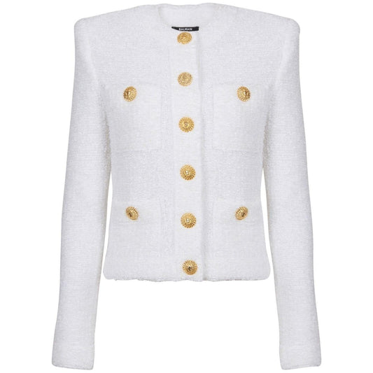 Balmain Jackets White Jackets Balmain