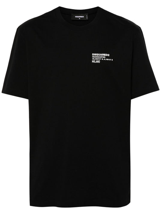 Dsquared2 T-shirts and Polos Black Topwear Dsquared2