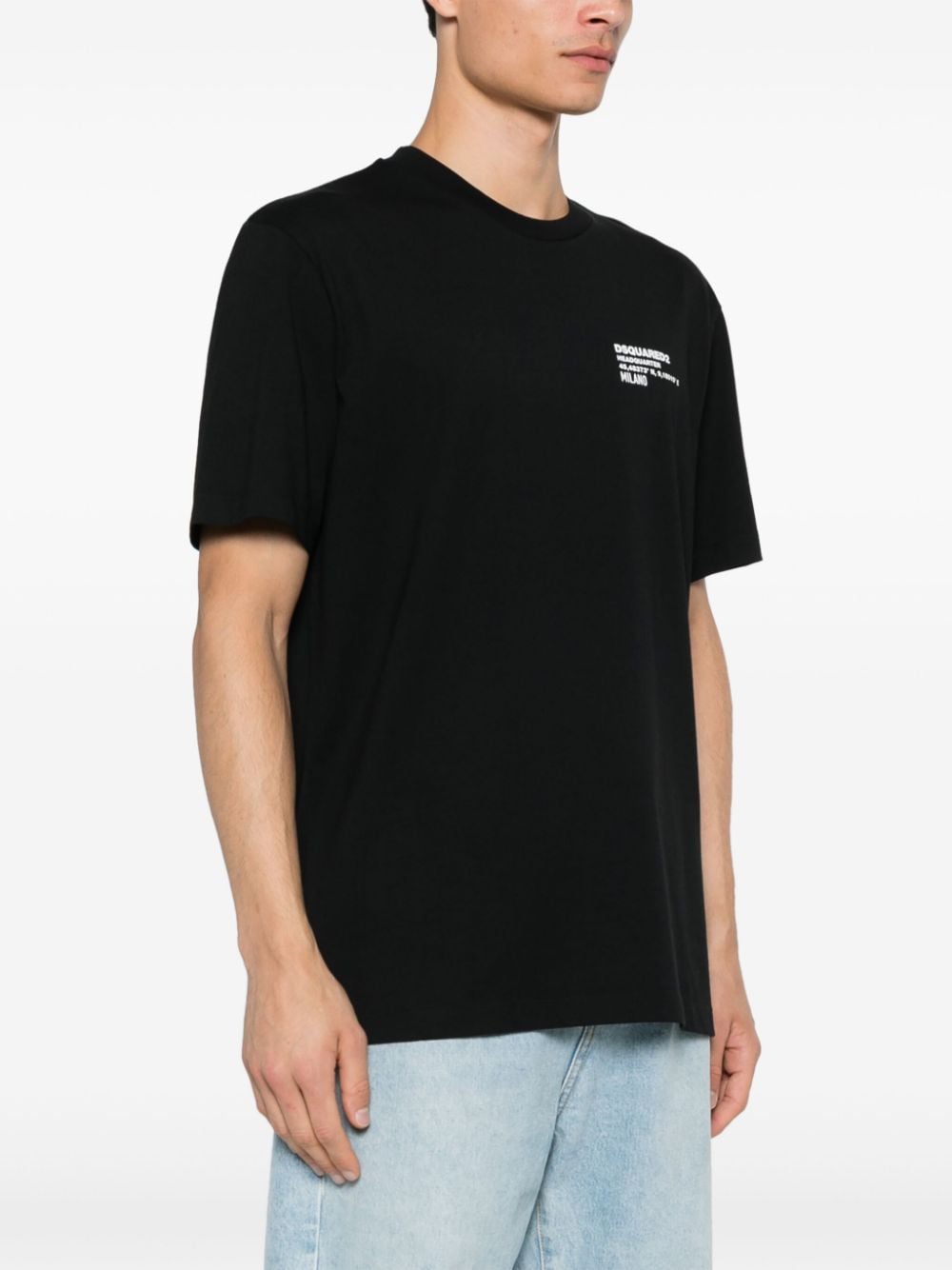 Dsquared2 T-shirts and Polos Black Topwear Dsquared2