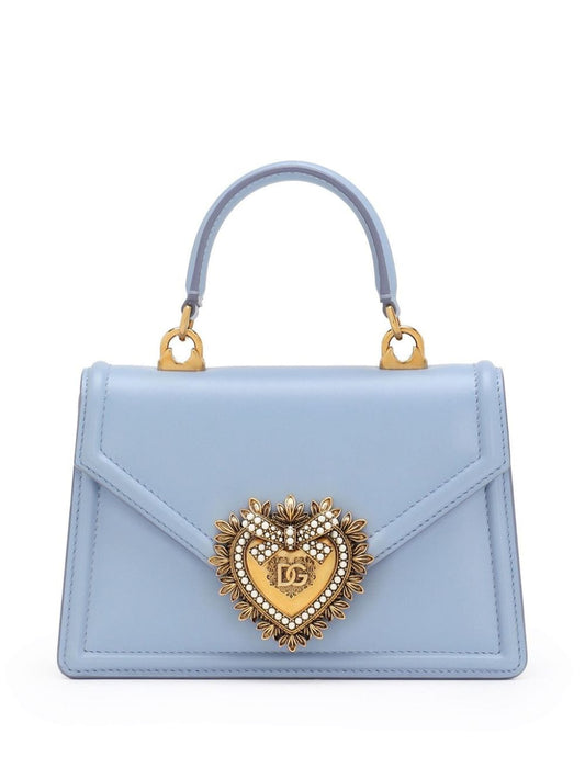 Dolce & Gabbana Sacred Heart Shoulder Bag Blue Handbag Dolce & Gabbana