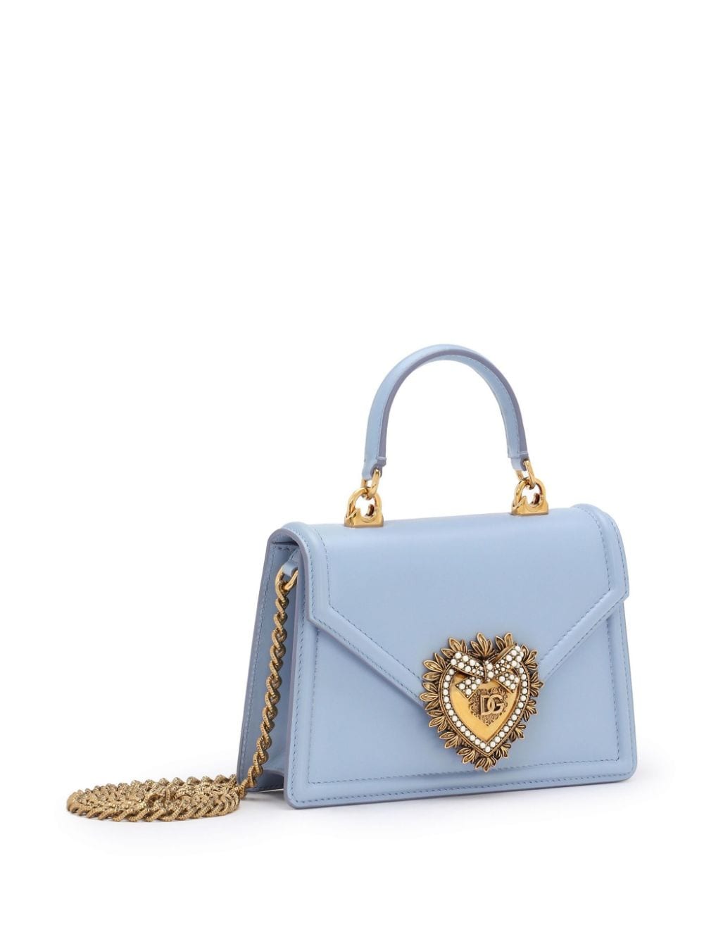 Dolce & Gabbana Sacred Heart Shoulder Bag Blue Handbag Dolce & Gabbana