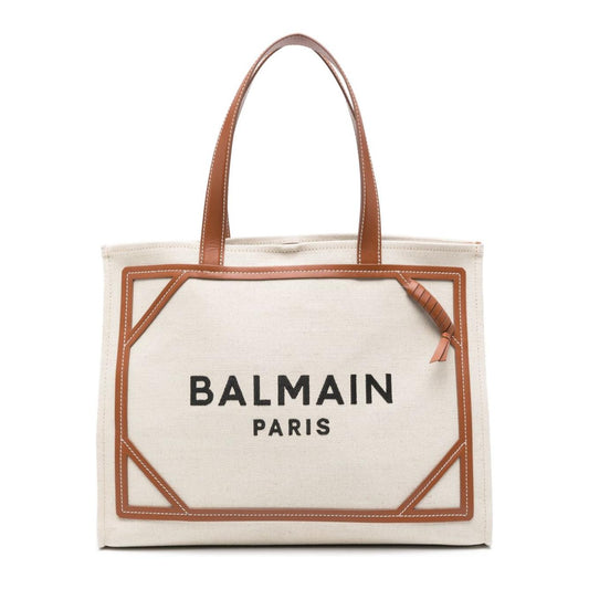 Balmain Bags.. Leather Brown Shopper Balmain