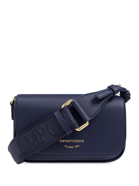 Emporio Armani faux leather Shoulder Bag Blue