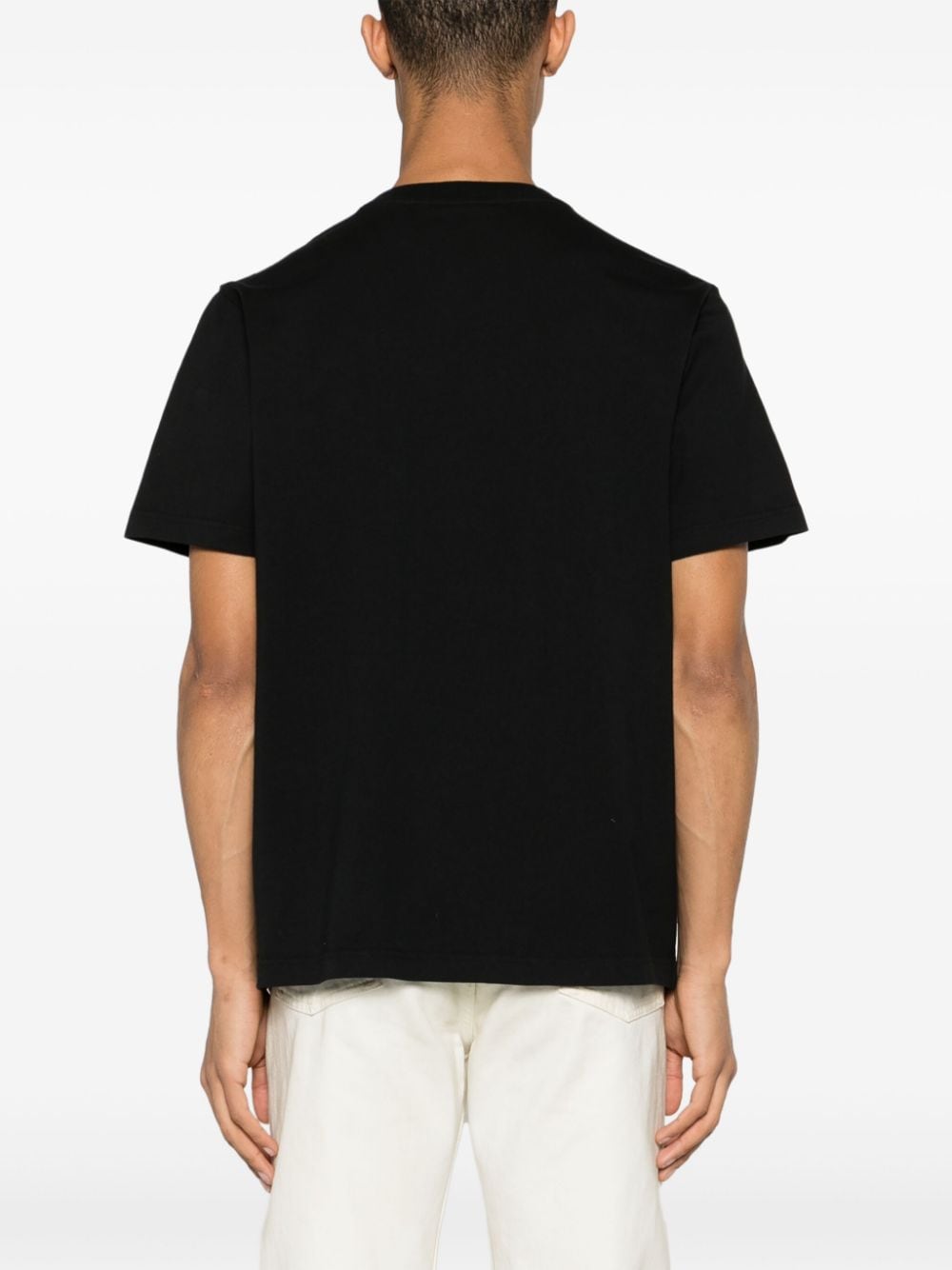 MAISON KITSUNE' T-shirts and Polos Black Topwear Maison Kitsune'