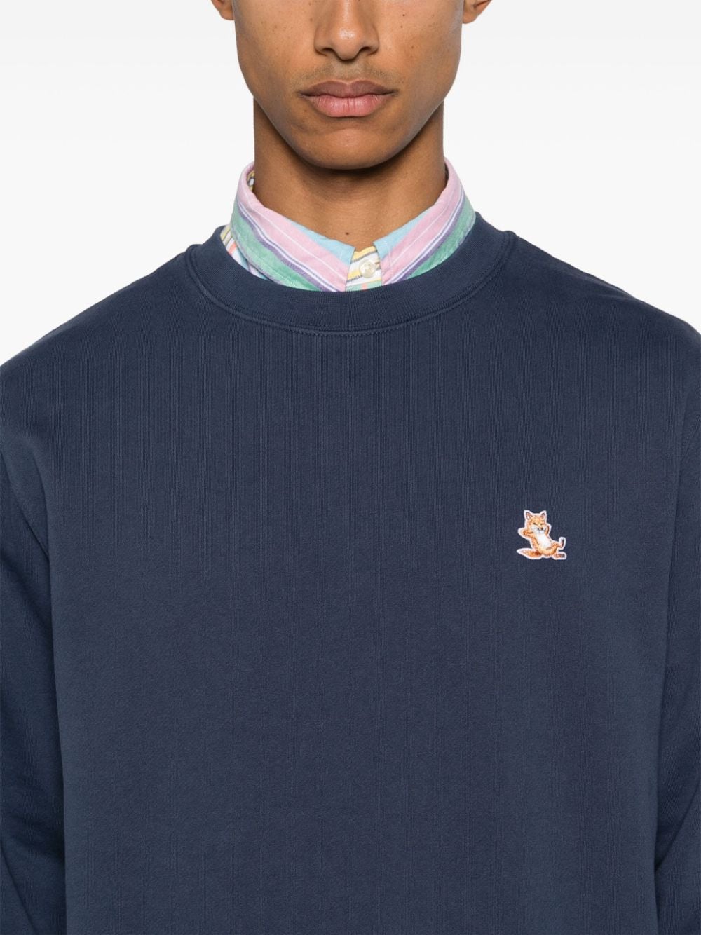 MAISON KITSUNE' Sweaters Blue Topwear Maison Kitsune'