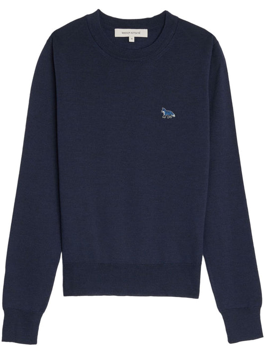 MAISON KITSUNE' Sweaters Blue Topwear Maison Kitsune'