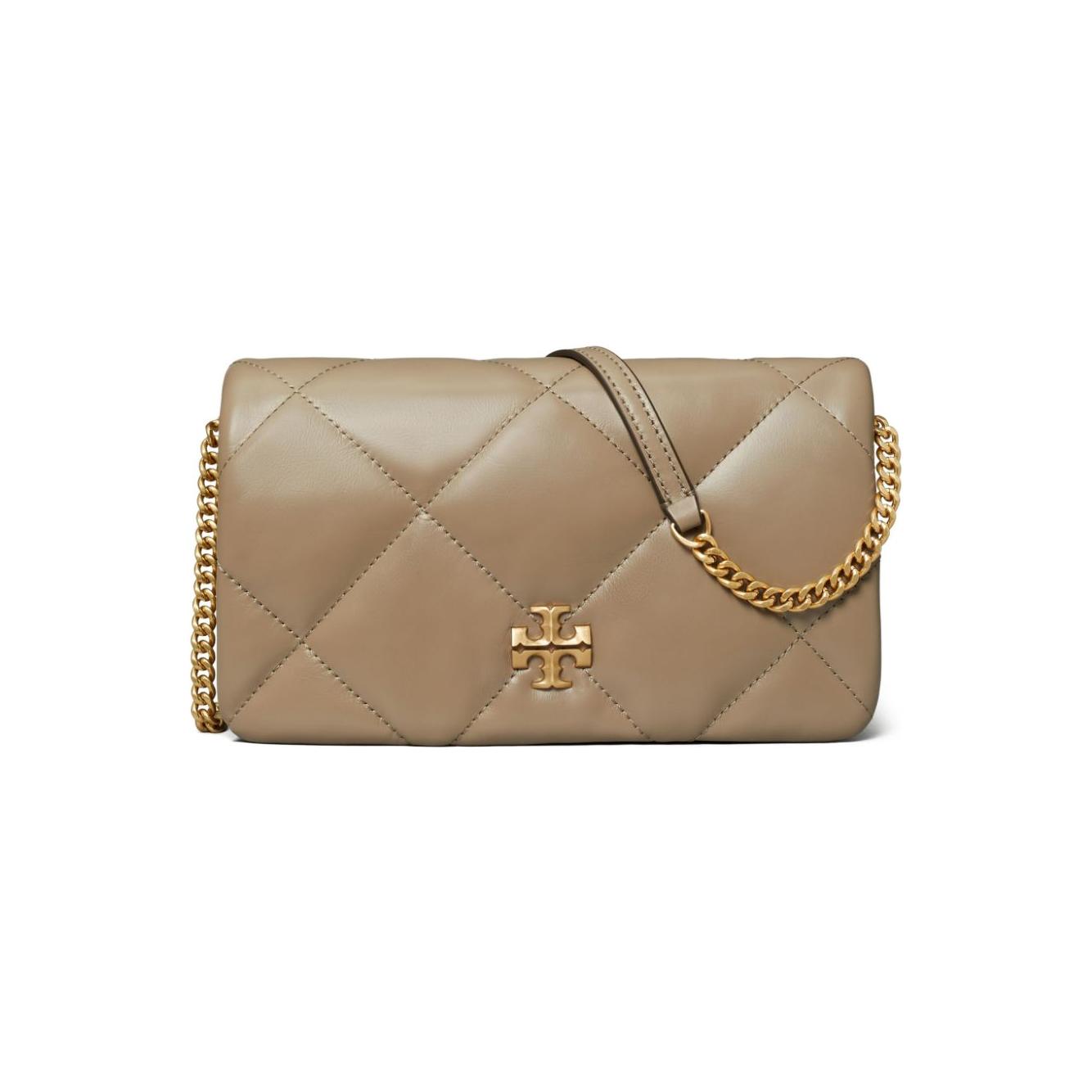 Tory Burch brown nappa leather quilted Bag Clutches Tory Burch