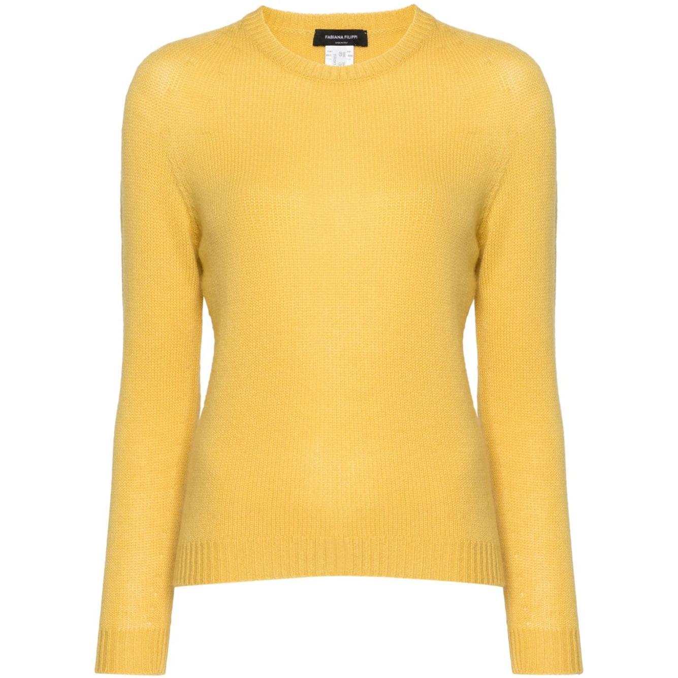 Fabiana Filippi Sweaters Yellow Topwear Fabiana Filippi