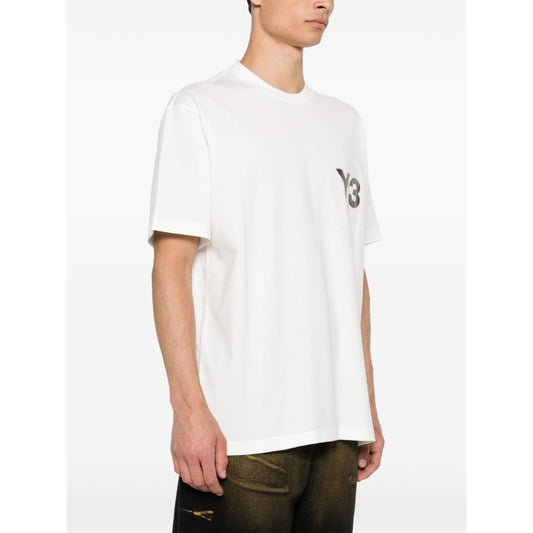 Y-3 T-shirts and Polos White Topwear Y-3