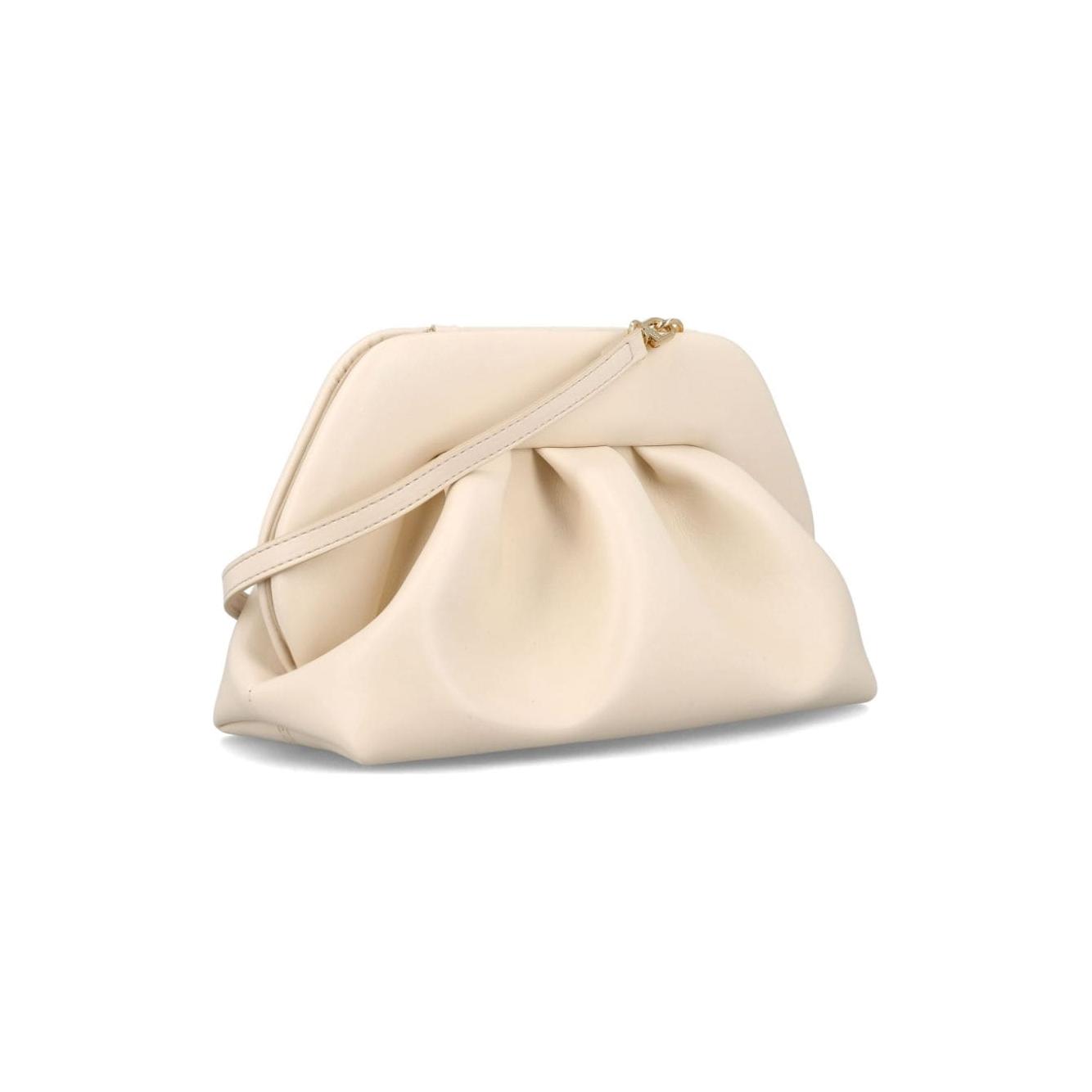 THEMOIRE' beige gathered detailing Bag Clutches Themoire'