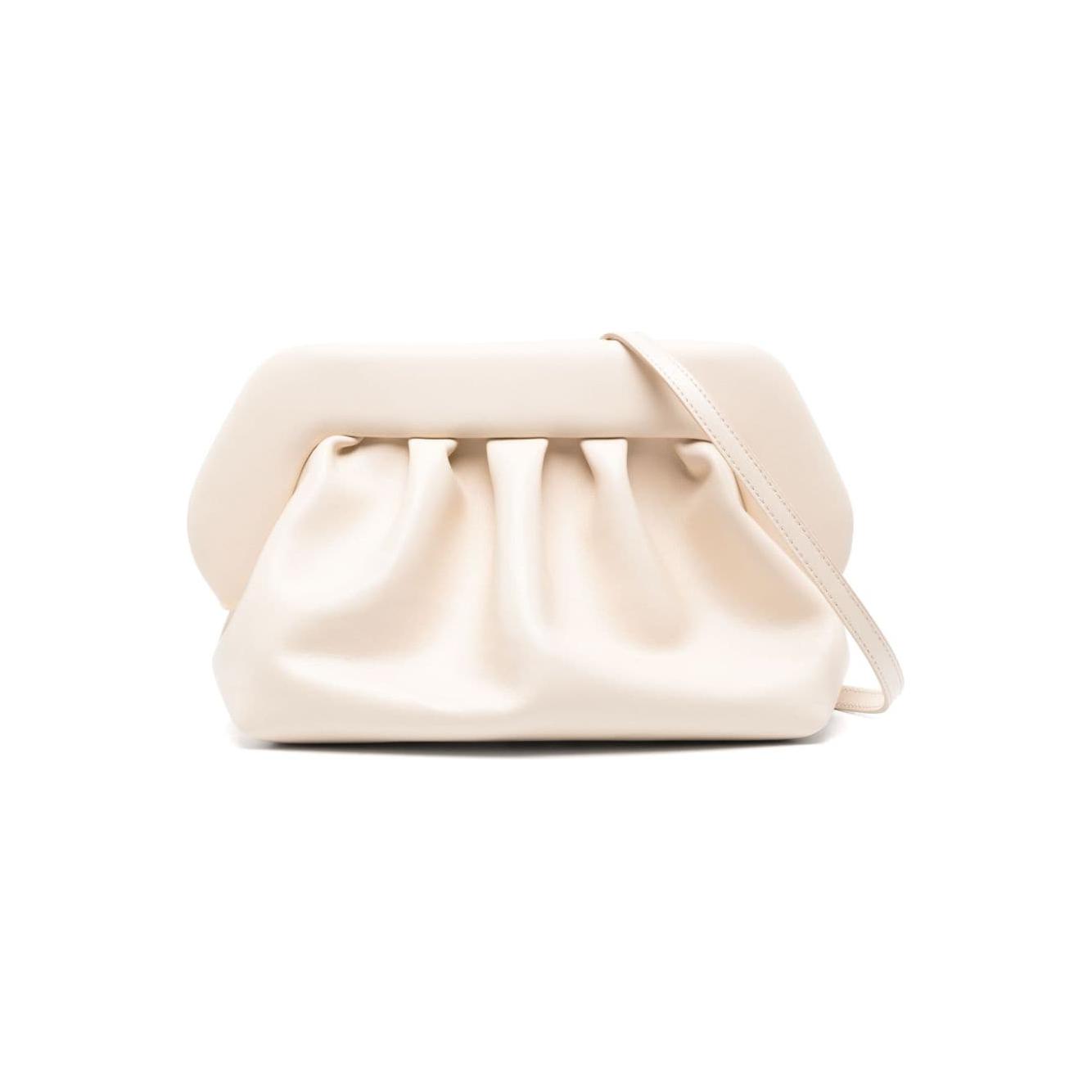 THEMOIRE' white faux leather Clutch Bag Clutches Themoire'