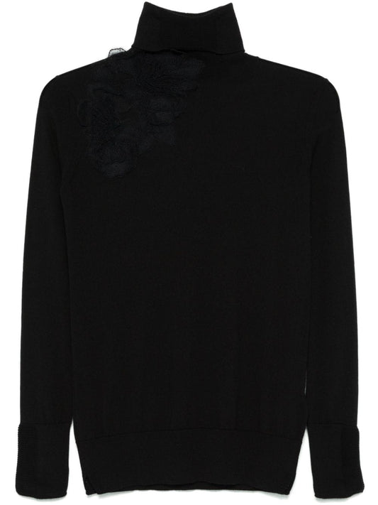 Ermanno Scervino Sweaters Black Topwear Ermanno Scervino