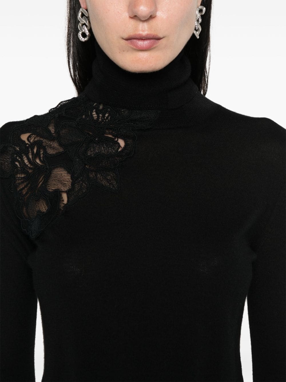 Ermanno Scervino Sweaters Black Topwear Ermanno Scervino