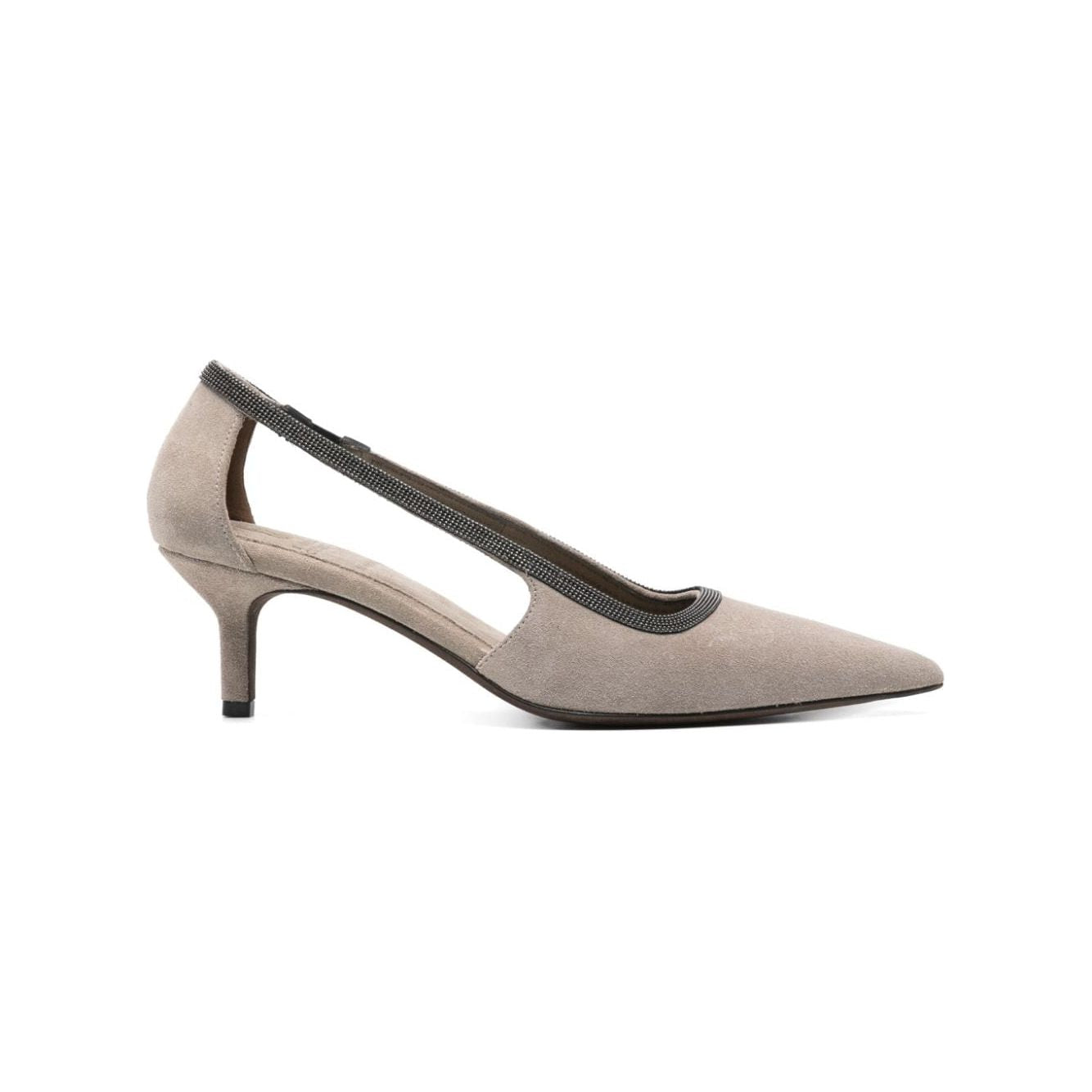 Brunello Cucinelli With Heel Grey High Heel Brunello Cucinelli