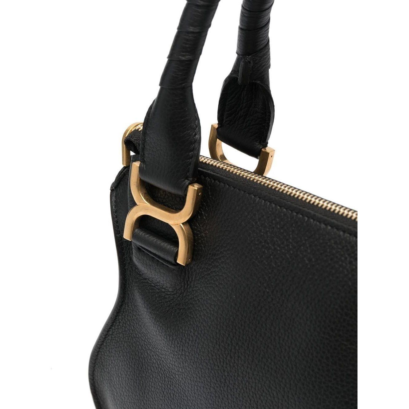 Chloè black calf leather grained Bag Handbag Chloè