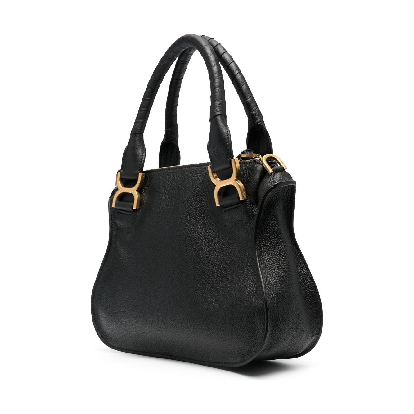 Chloè black calf leather grained Bag Handbag Chloè