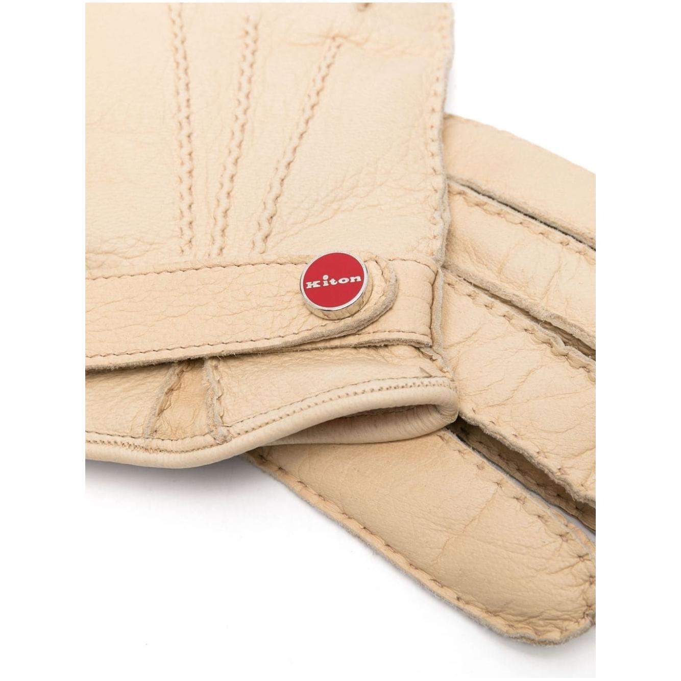 Kiton Gloves Beige Scarves Hats & Gloves Kiton