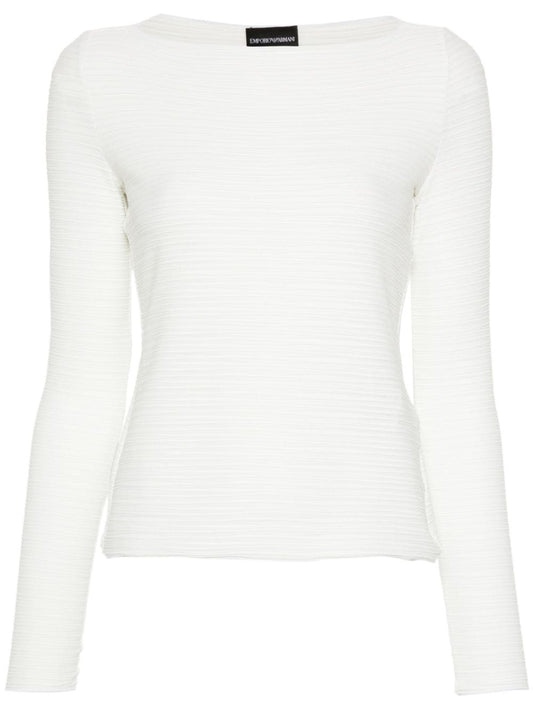 Emporio Armani Sweaters White Topwear Emporio Armani