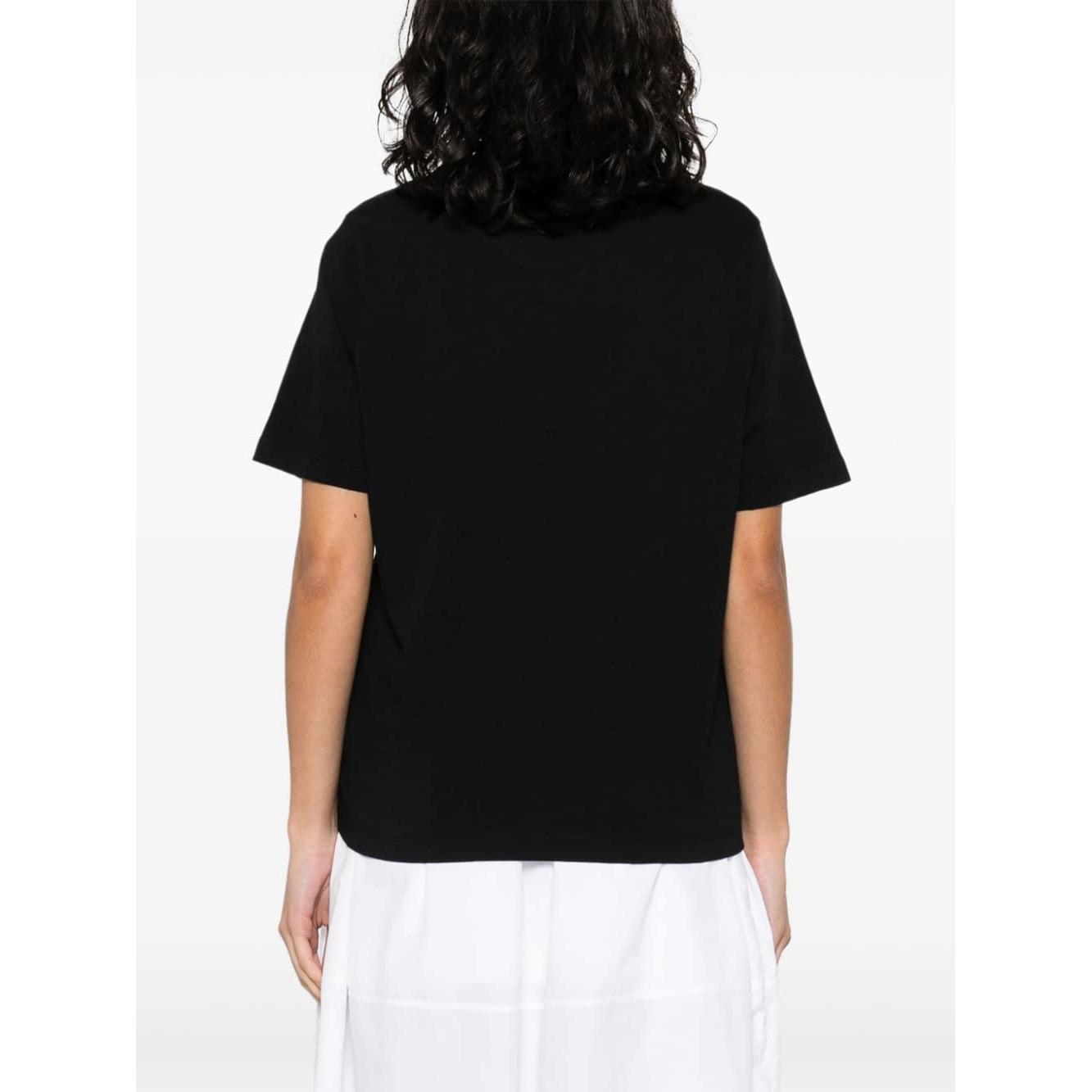 MAISON KITSUNE' T-shirts and Polos Black Topwear Maison Kitsune'