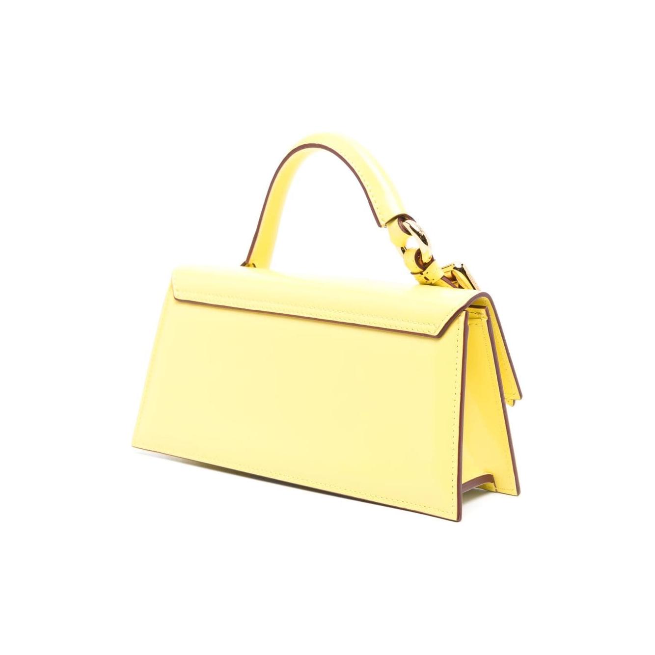 JACQUEMUS fluorescent yellow calf leather Bag Handbag JACQUEMUS