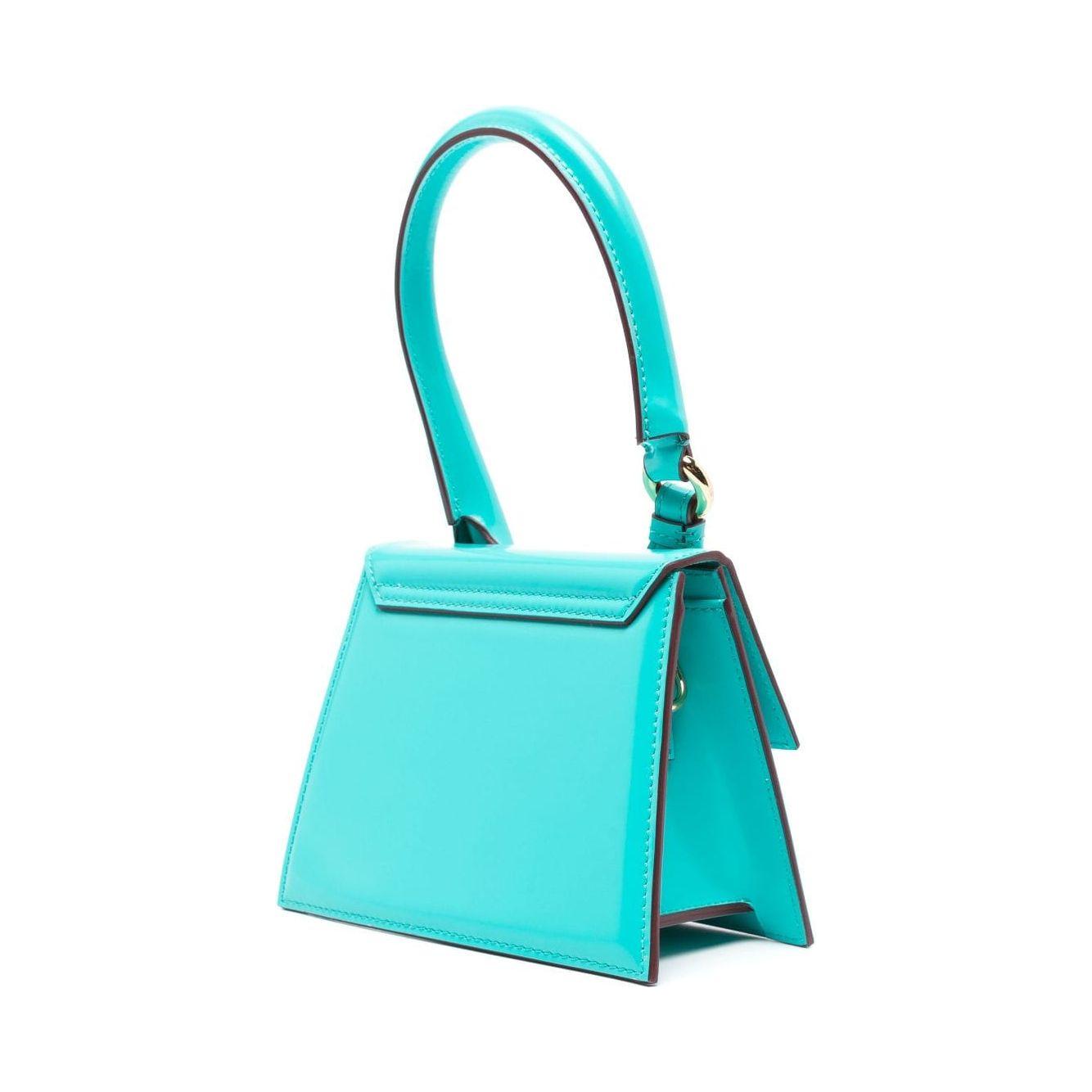 JACQUEMUS turquoise blue-green calf leather Bag Handbag JACQUEMUS