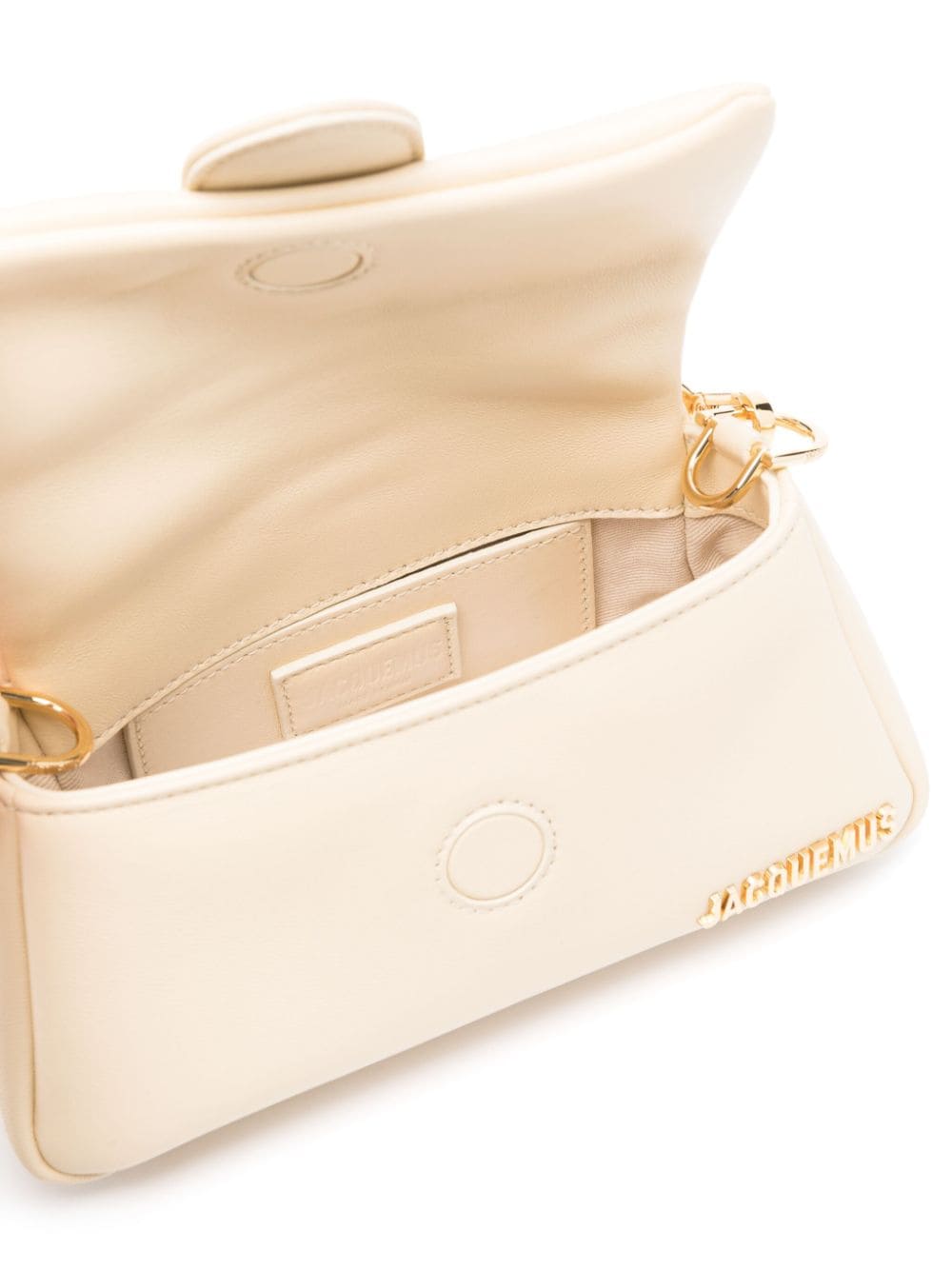 JACQUEMUS ivory white lambskin padded Bag Shoulder JACQUEMUS