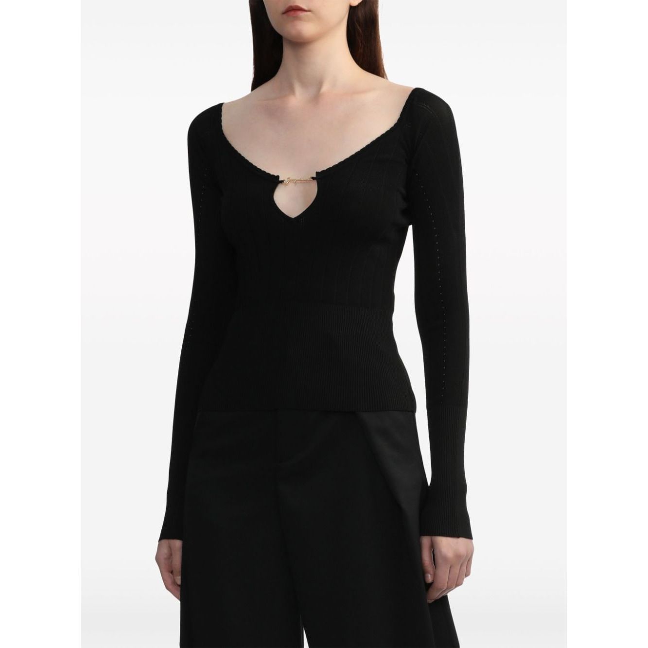 JACQUEMUS Sweaters Black Topwear JACQUEMUS