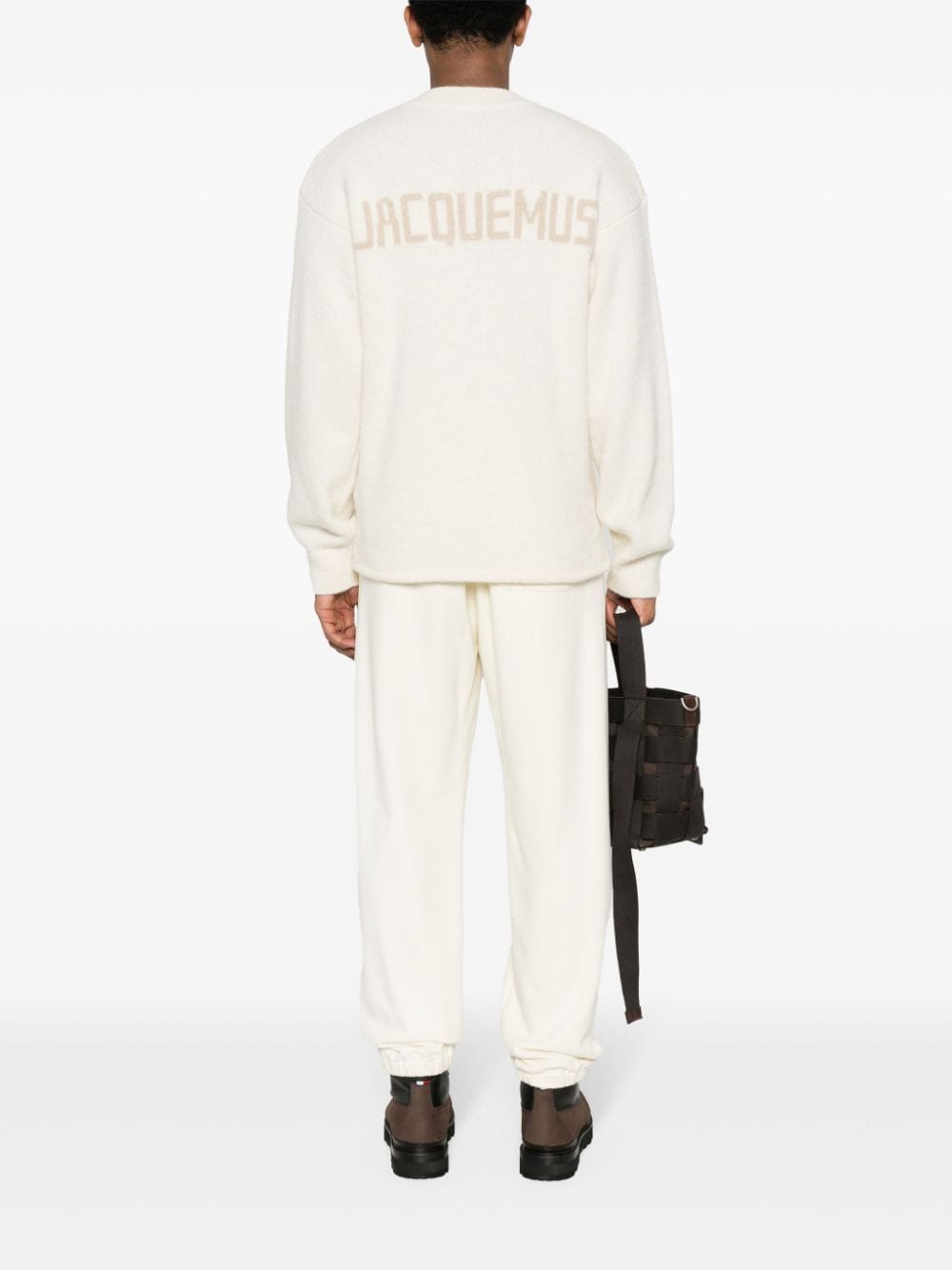 JACQUEMUS alpaca wool-blend men Sweaters Beige