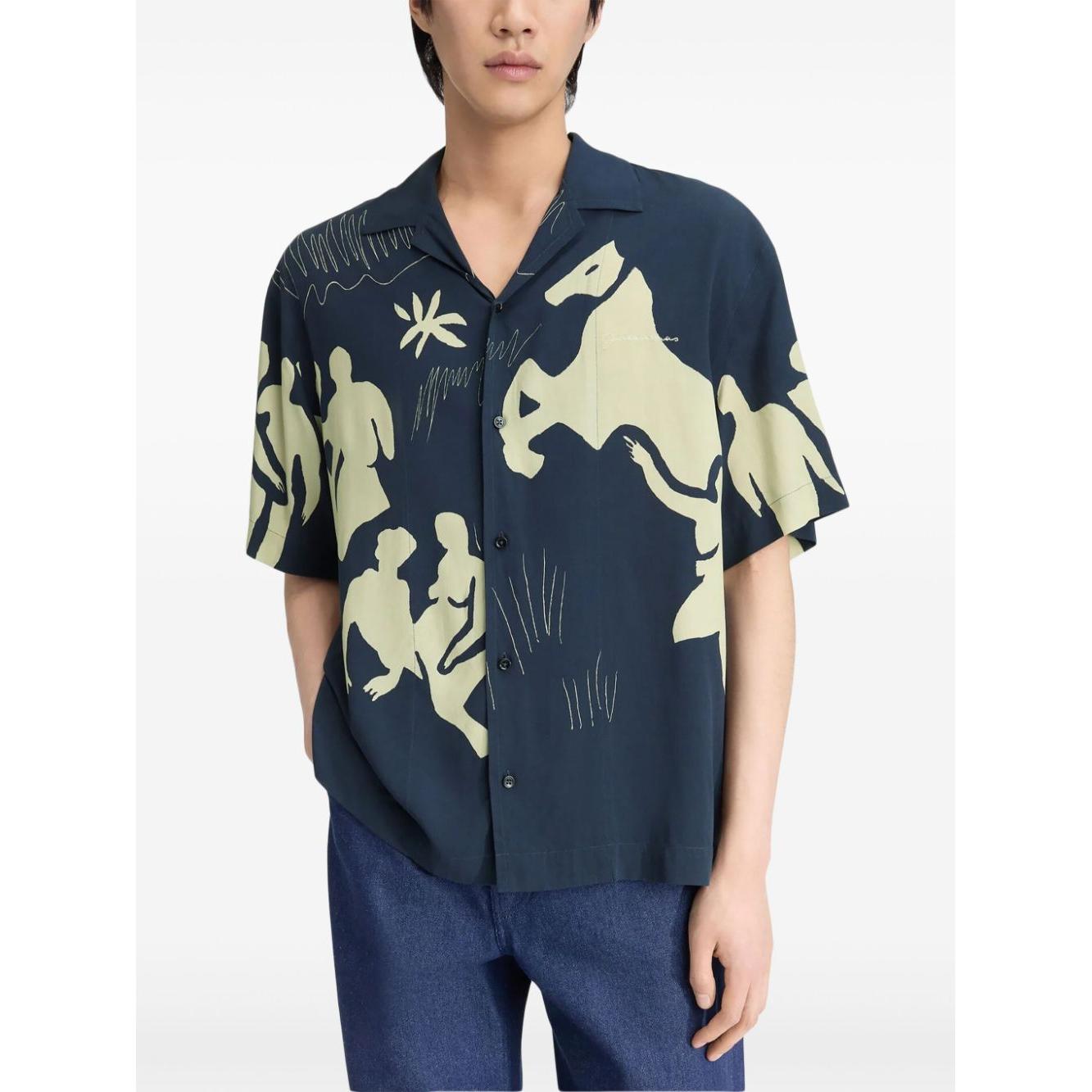 JACQUEMUS Shirts Blue Shirts JACQUEMUS