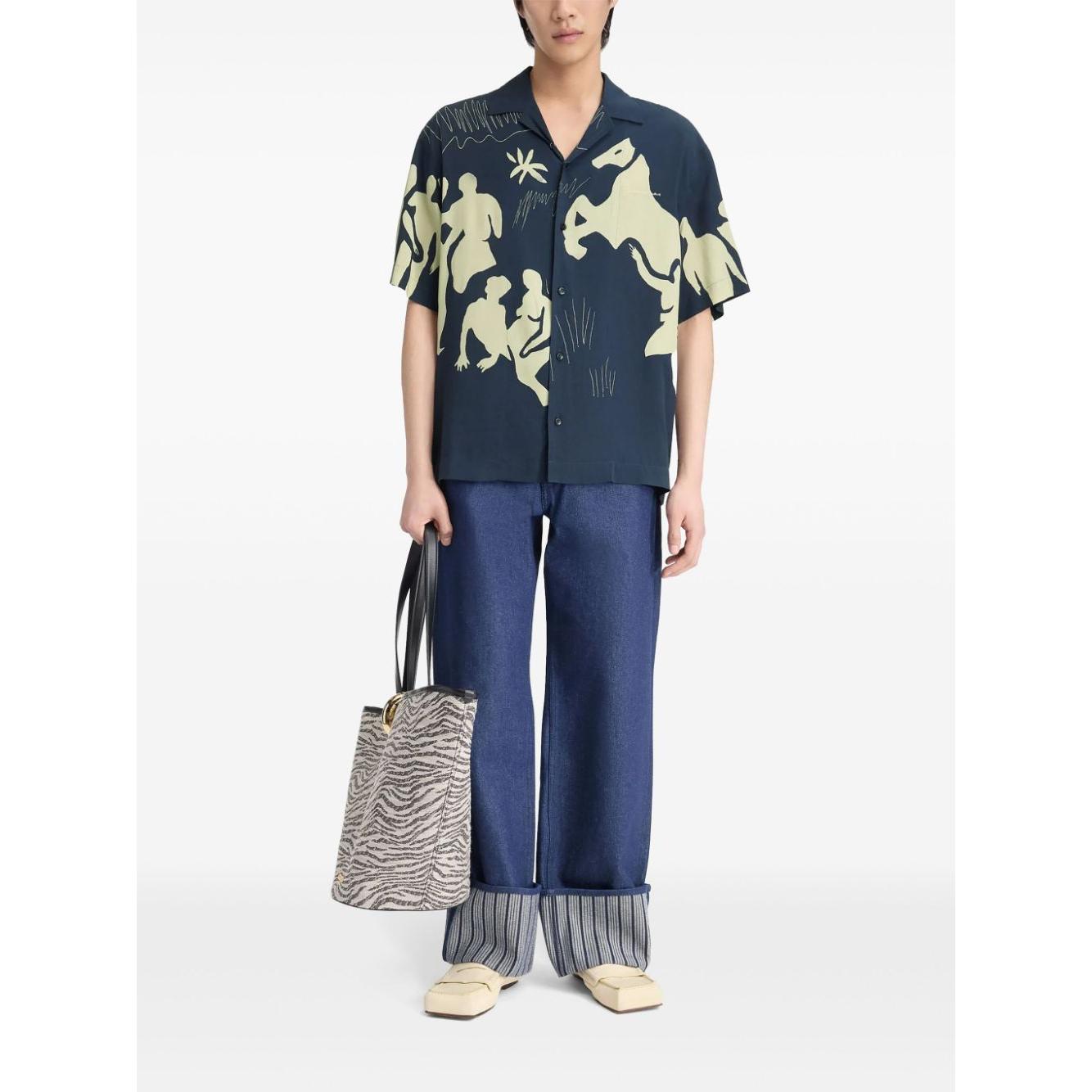 JACQUEMUS Shirts Blue Shirts JACQUEMUS