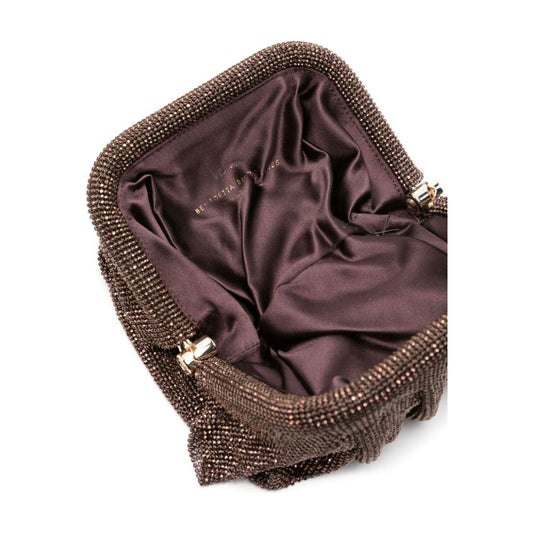 Benedetta Bruzziches glass crystal embellishment Clutch Bag Brown Clutches Benedetta Bruzziches