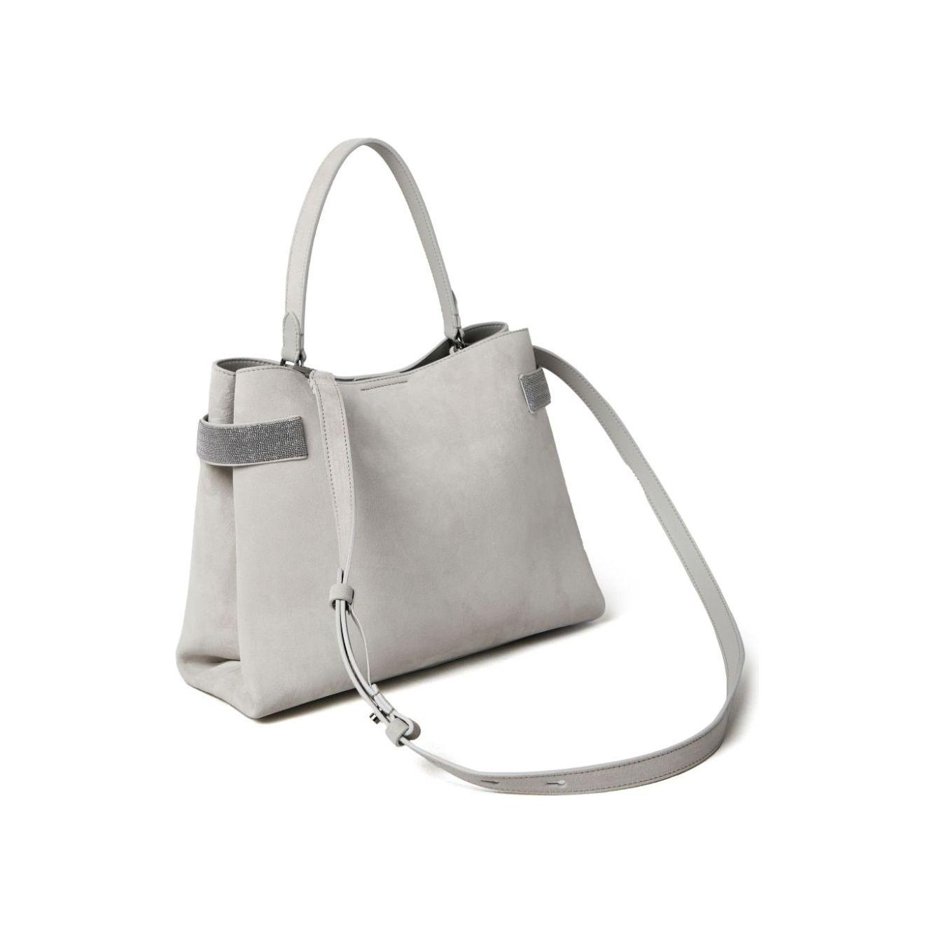 Brunello Cucinelli Bags.. Light Grey Handbag Brunello Cucinelli