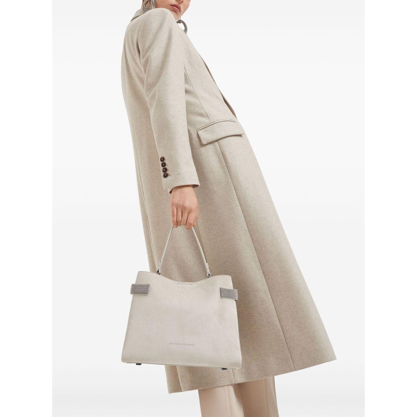 Brunello Cucinelli Bags.. Light Grey Handbag Brunello Cucinelli