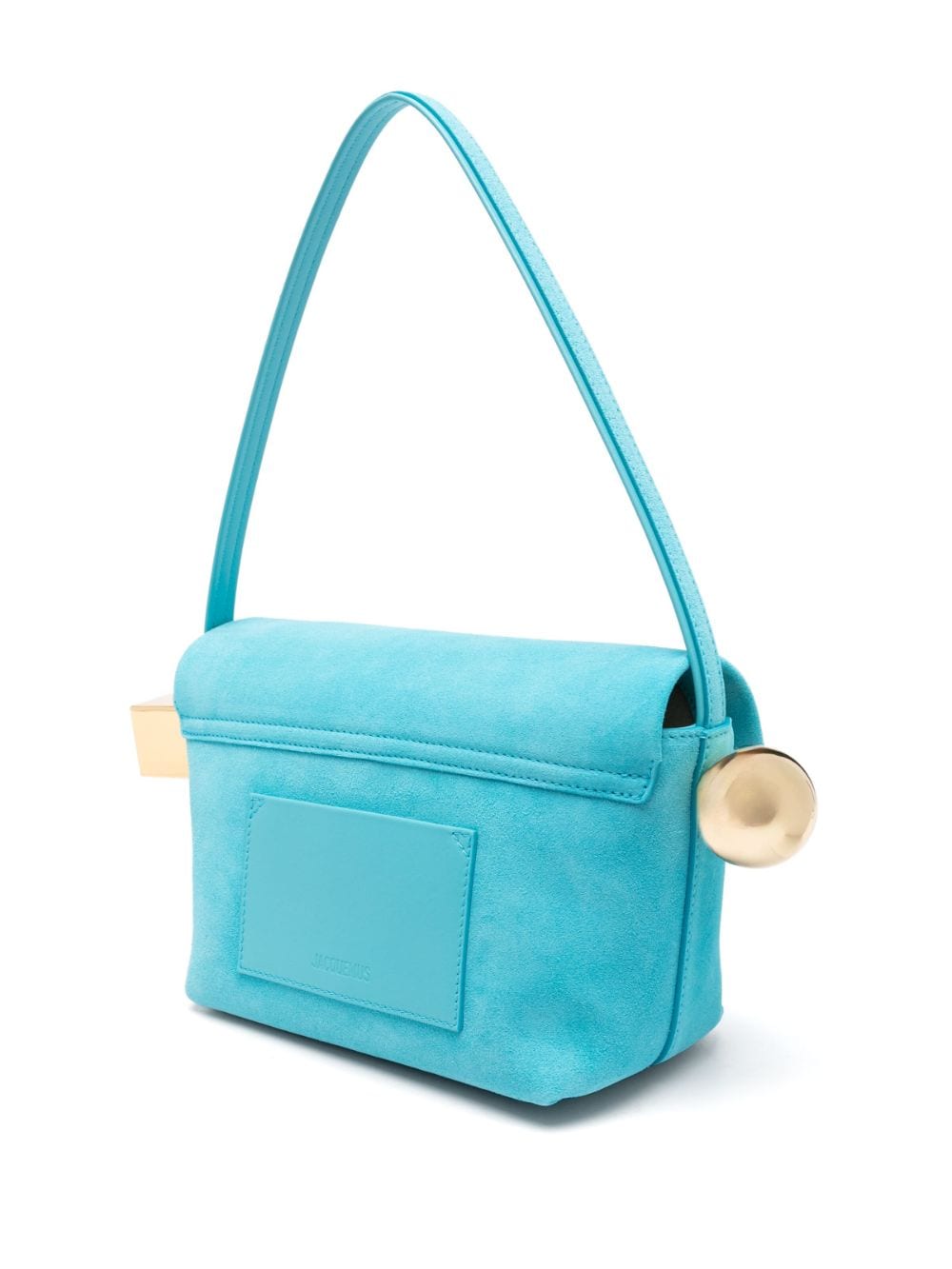 JACQUEMUS aqua blue calf suede Bag Shoulder JACQUEMUS