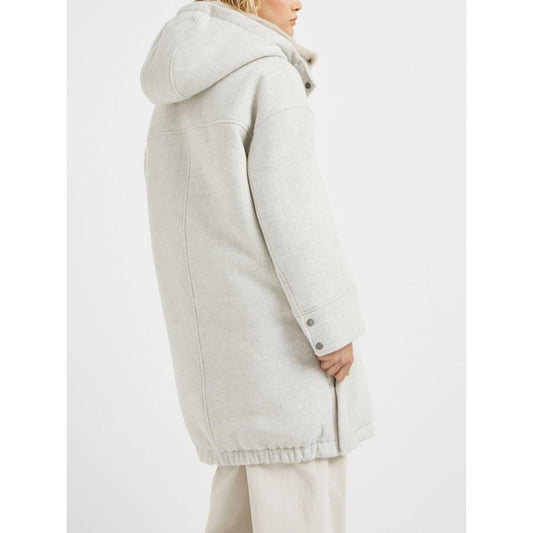 Brunello Cucinelli Coats Light Grey Jackets Brunello Cucinelli