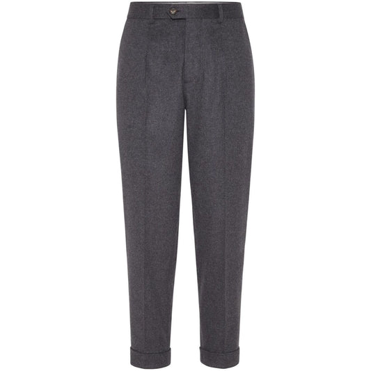 Brunello Cucinelli Trousers Grey Trousers Brunello Cucinelli