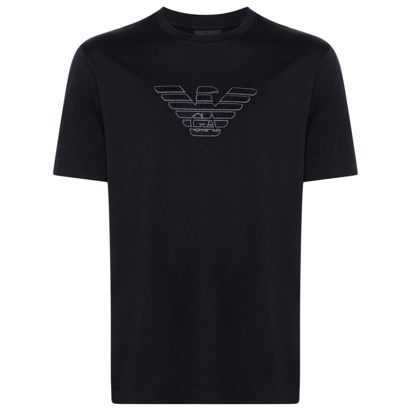 Emporio Armani T-shirts and Polos Blue Topwear Emporio Armani