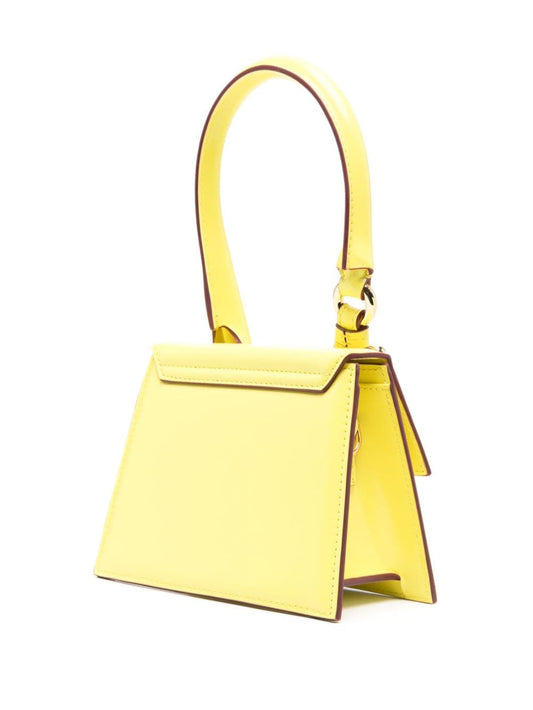 JACQUEMUS lemon yellow calf leather handbag Handbag JACQUEMUS