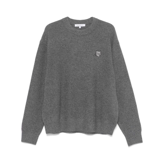 MAISON KITSUNE' Sweaters Grey Topwear Maison Kitsune