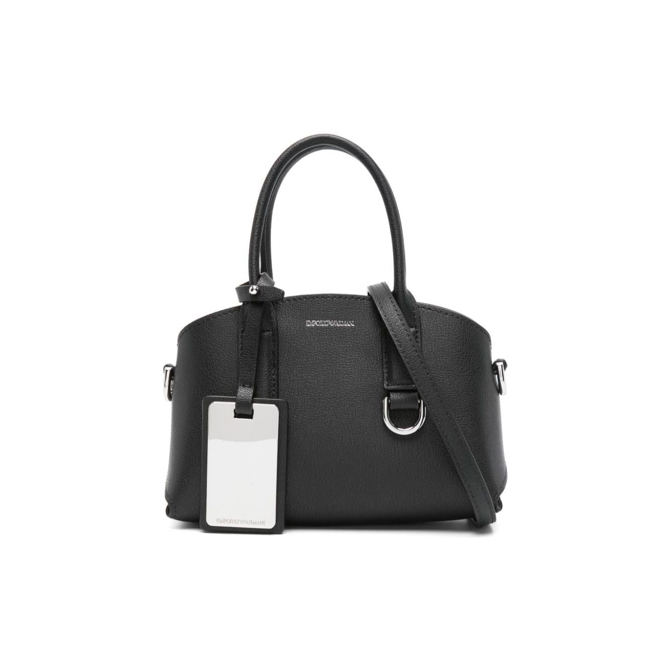 EMPORIO ARMANI CAPSULE black faux leather Bag Shopper Emporio Armani