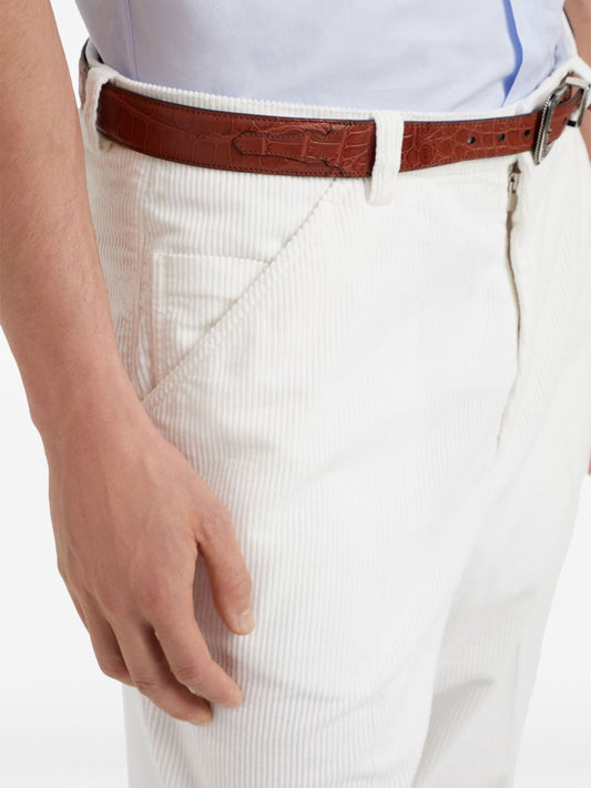 Brunello Cucinelli Trousers White Trousers Brunello Cucinelli