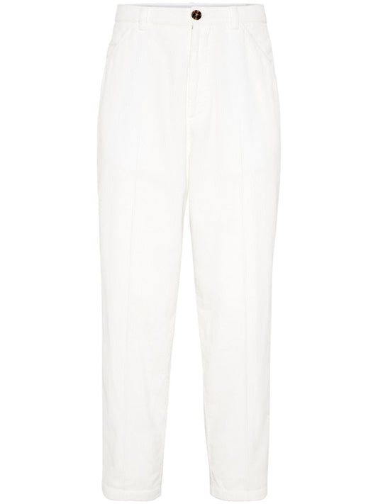 Brunello Cucinelli Trousers White Trousers Brunello Cucinelli