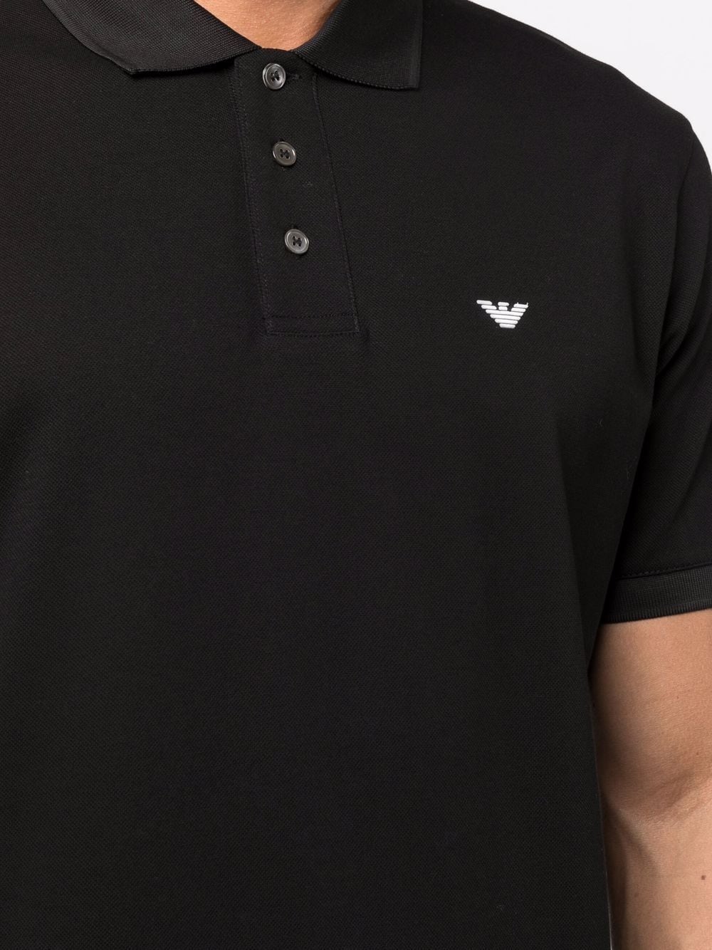 Emporio Armani logo detail polo shirt